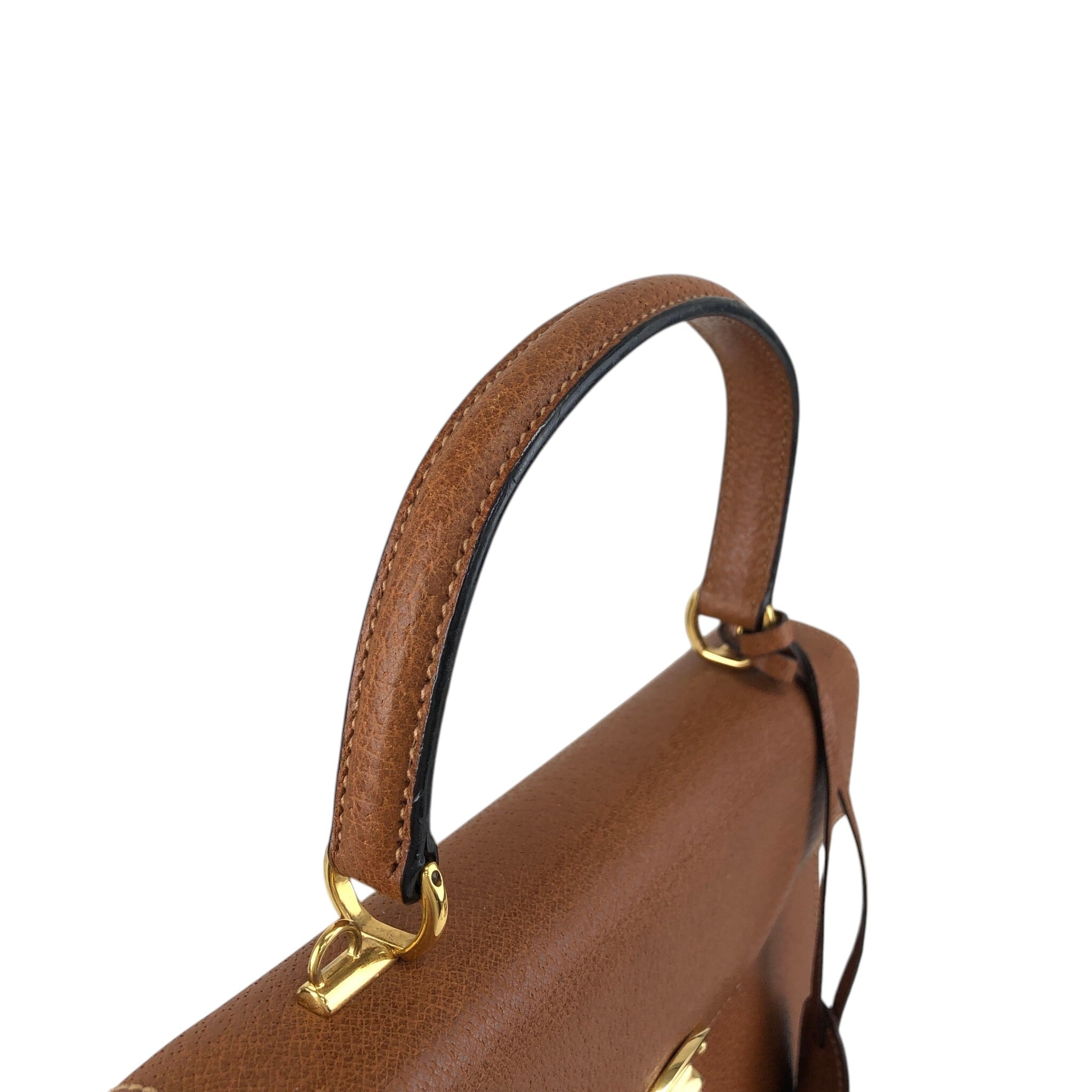 GUCCI グッチ レディロック ショルダーバッグ ブラウン レザー 2WAY
