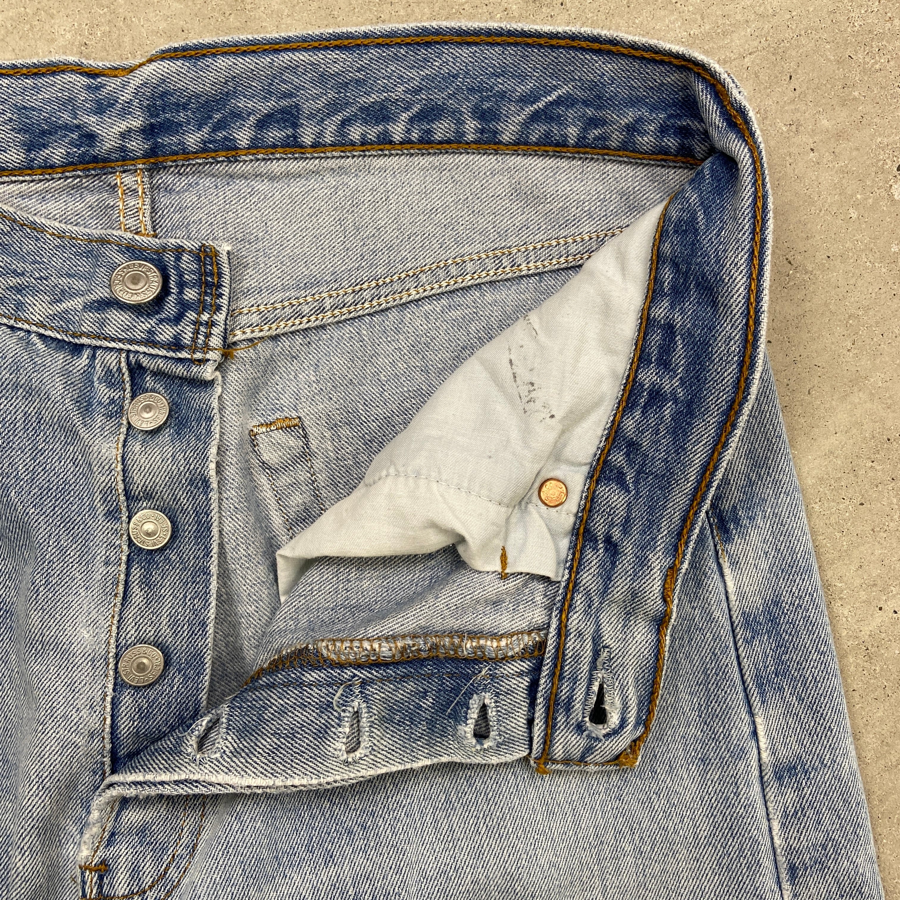 90年代 英国製 Levi's ユーロリーバイス 501 デニムパンツ ストレート
