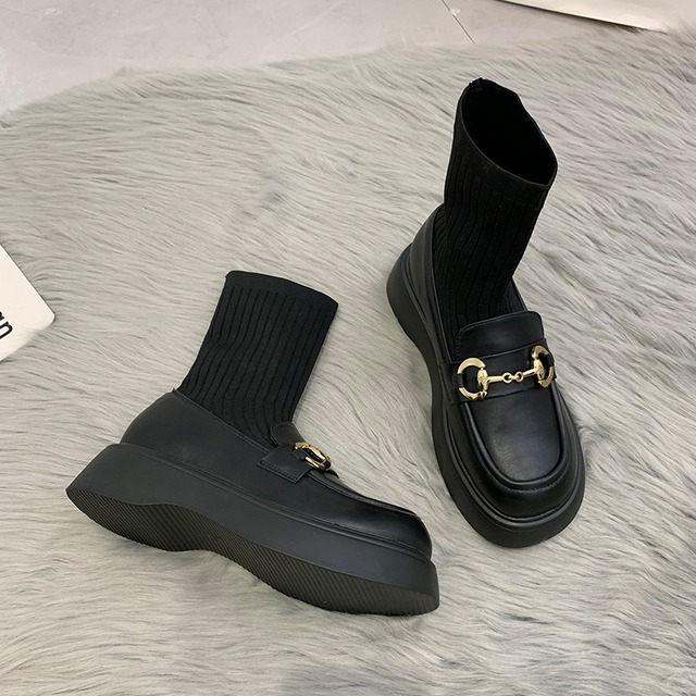 ショートブーツサマー薄手ソックス スタンダードレザー 靴 シューズ レトロ ストリート 夏物 タイツ ストッキング 部族の婦人靴89965050912