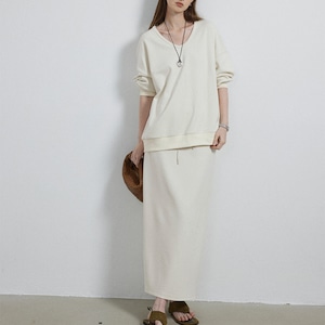 【セットアップ可】Drop Shoulder Sweat T3524