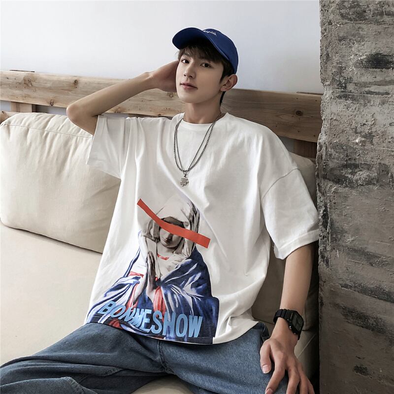 全3色 Tシャツ カットソー プリント カジュアル おしゃれ