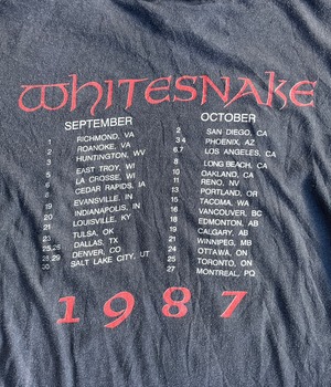 Vintage 80s Rock band T-shirt -Whitesnake-