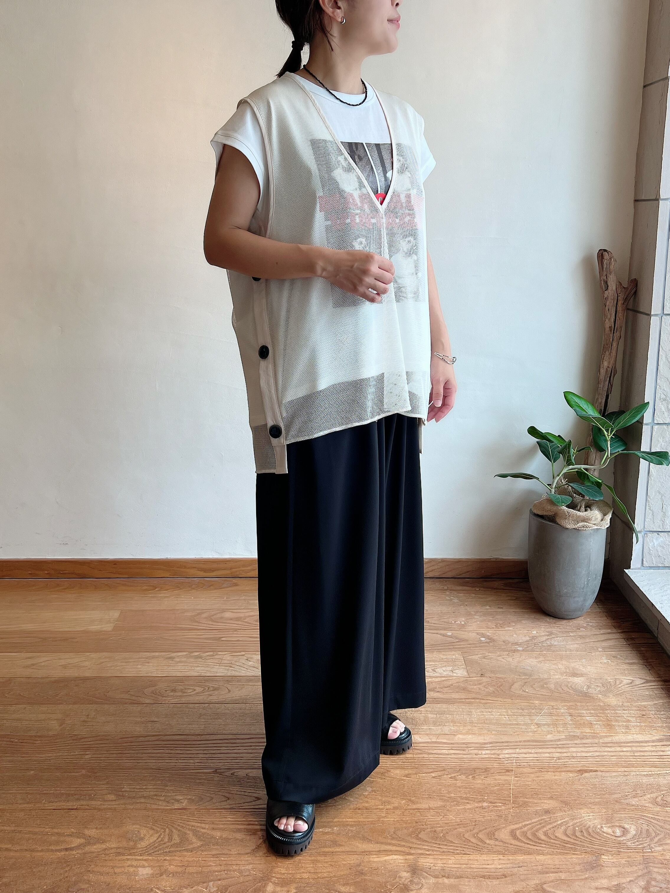 マルゴーヴィンテージ新品✨26SSメッシュサイドボタンベスト MARGAUX VINTAGE / メッシュサイドボタンベスト | anouk