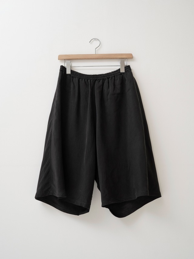 GABRIELA COLL GARMENTS　CUPRO SHORT TROUSERS　BLACK　S14-259