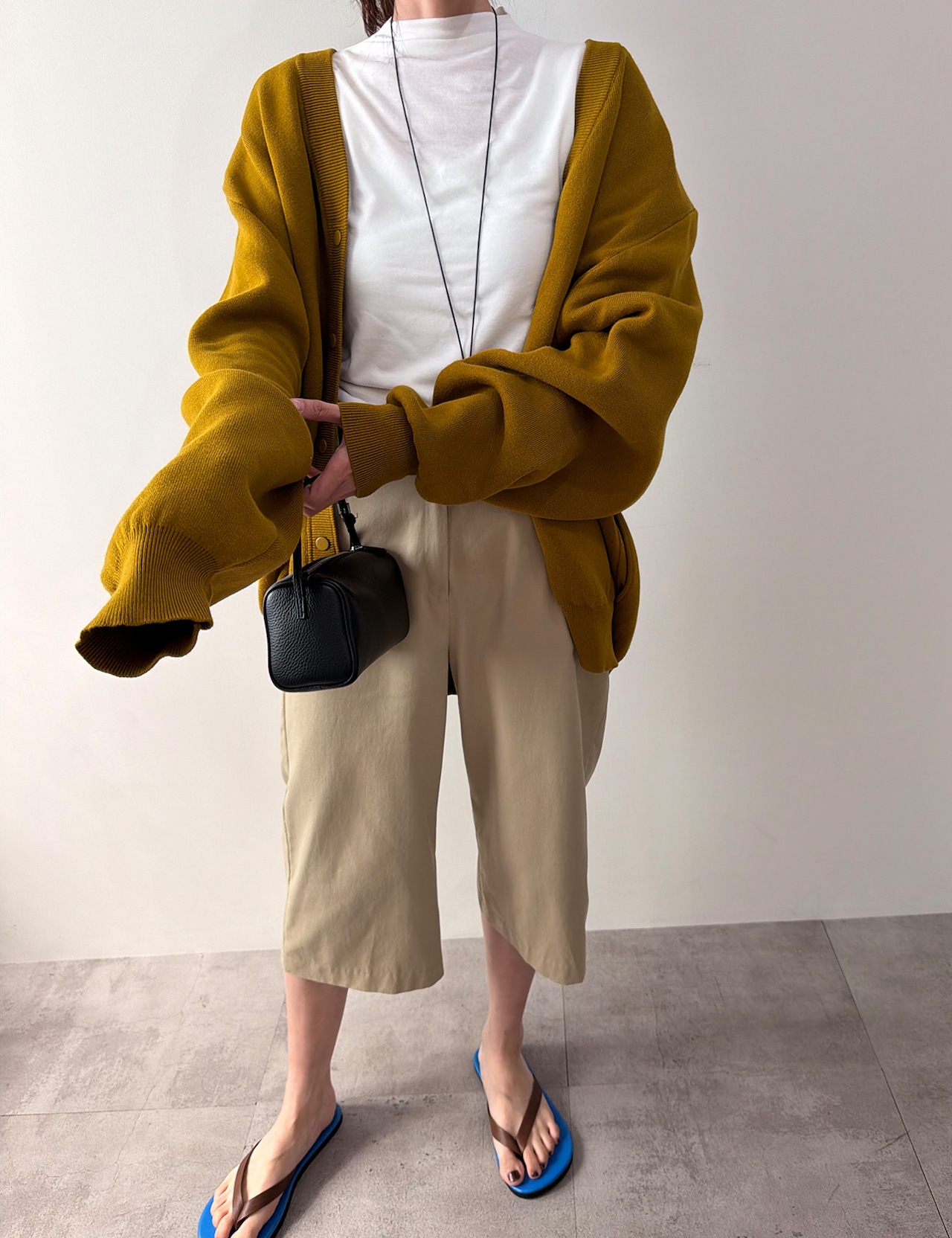 【新作5%OFF・3日間】Over-fit Cotton Cardigan_4colors