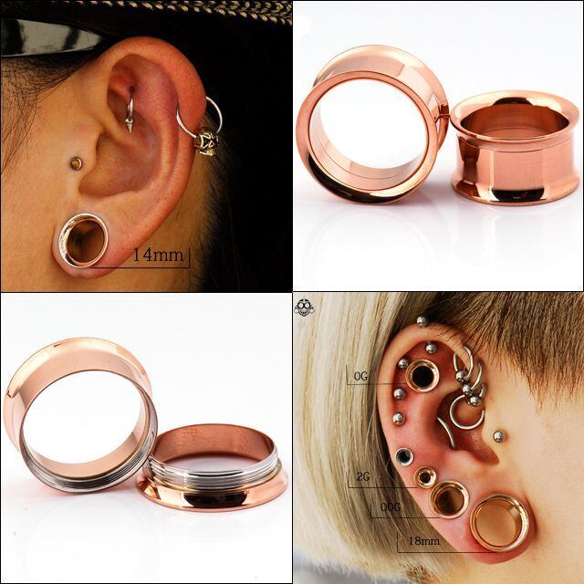 ボディピアス 18mm 日本人の肌に相性がいい ハイポリッシュ ピンク
