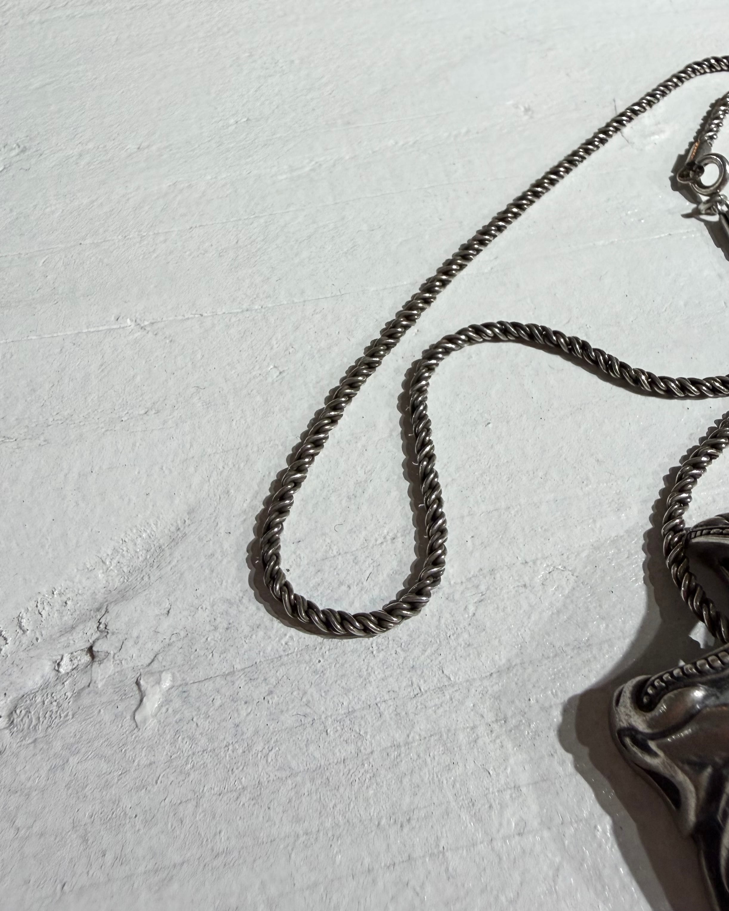 " Special - Silver 925 " Unknown Tribal motif Design vintage necklace