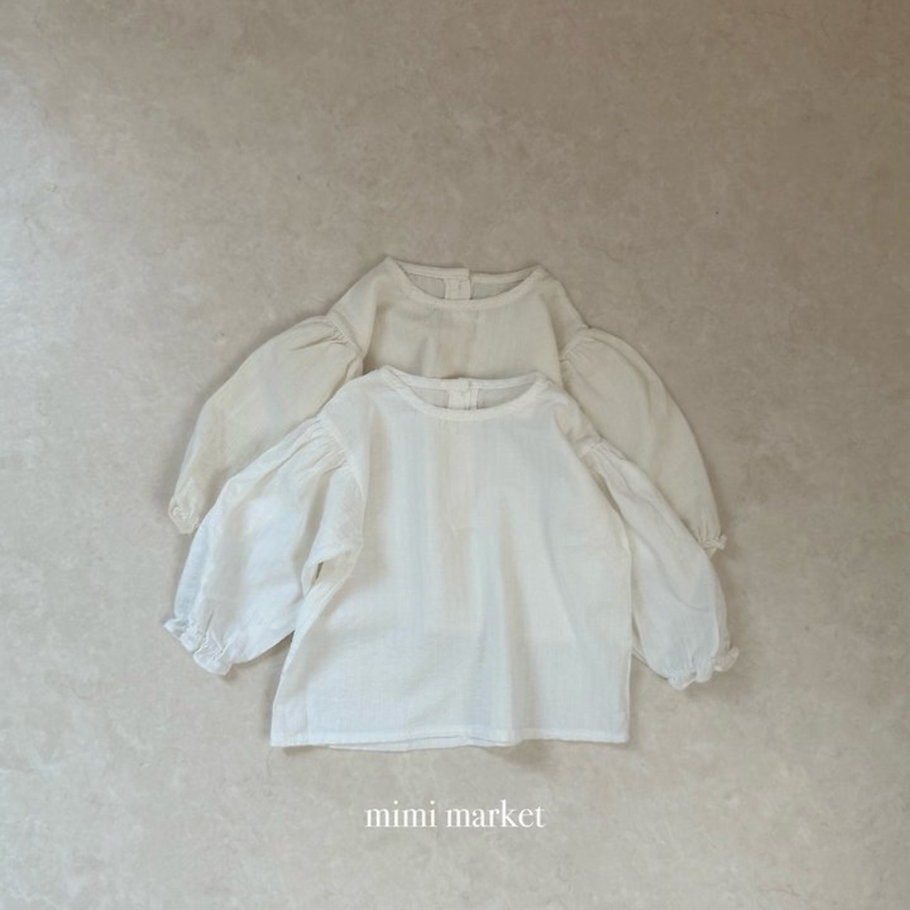 韓国子供服 / mimimarket / 26Autumn / ラウンドカラーブラウス / 秋服 *S~L *