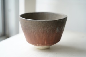 抹茶碗　tea bowl　椿×紫匂　岩崎龍二