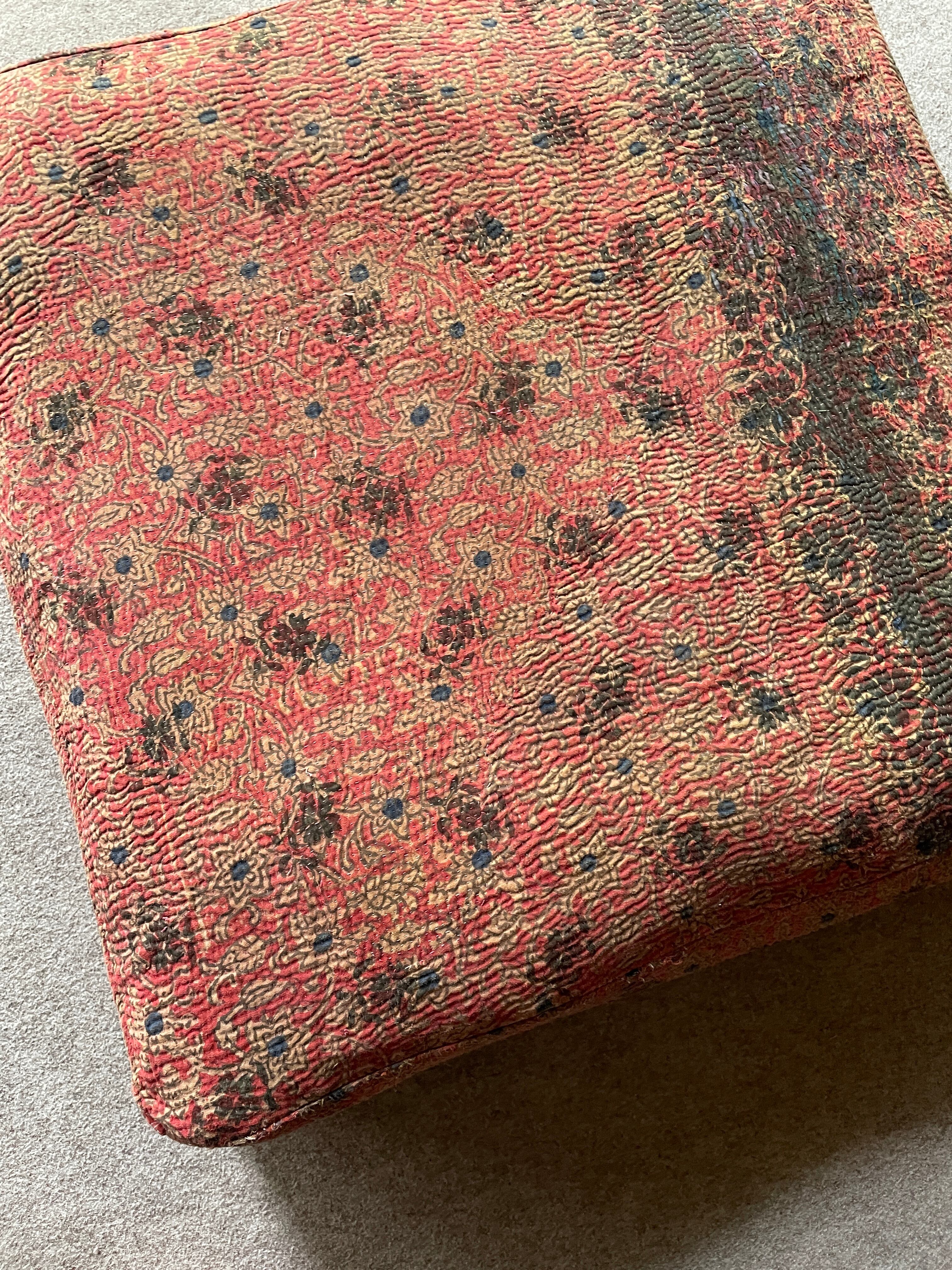 #188 ヴィンテージ ラリーキルト / カンタキルト カバー 大判 希少 茶色 188 ヴィンテージ ラリーキルト / カンタキルト カバー 大判 希少 茶色