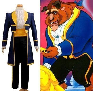 K2614 美女と野獣 (アニメ映画) 野獣（ビースト） 風 コスプレ衣装