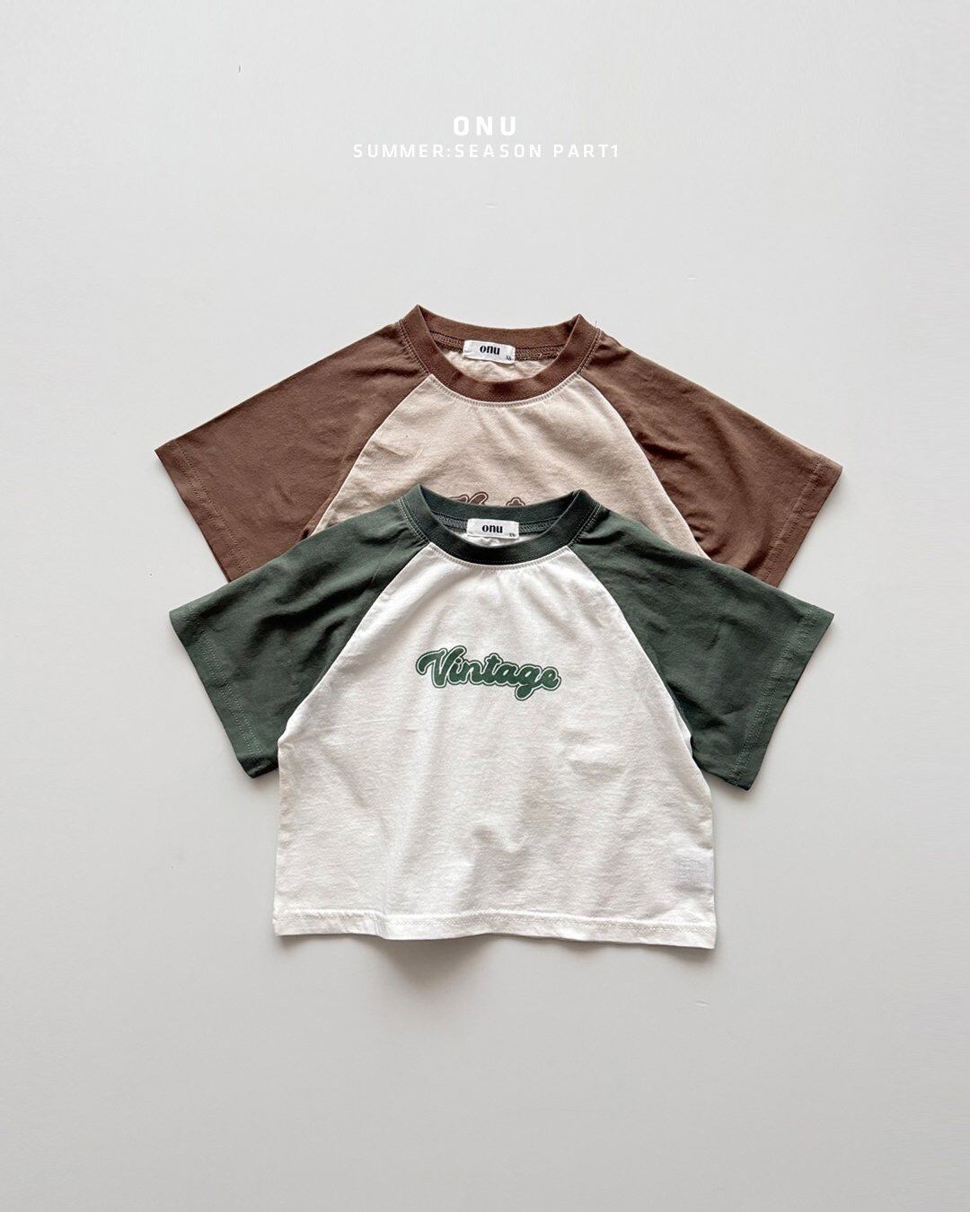 《予約》送料無料 【ONU】vintage shortsleeve T-shirt