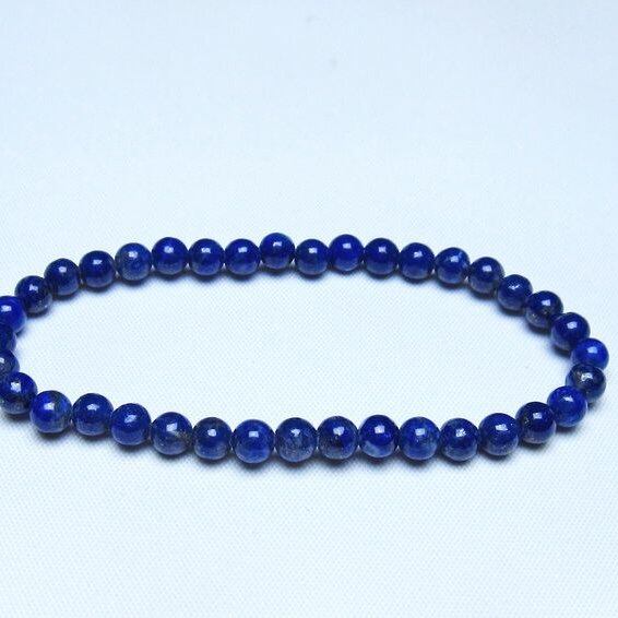 ラピスラズリ ブレスレット 5mm 一点物 メール便可 [M便 1/10] 111-48428