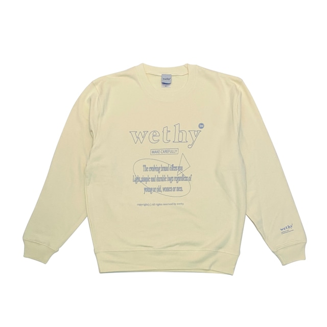 wethy crew neck sweat Cream