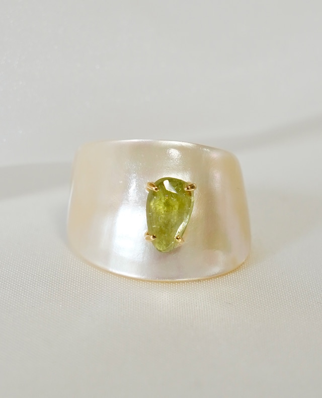 Thalatta Ring(Green Tourmaline)11号