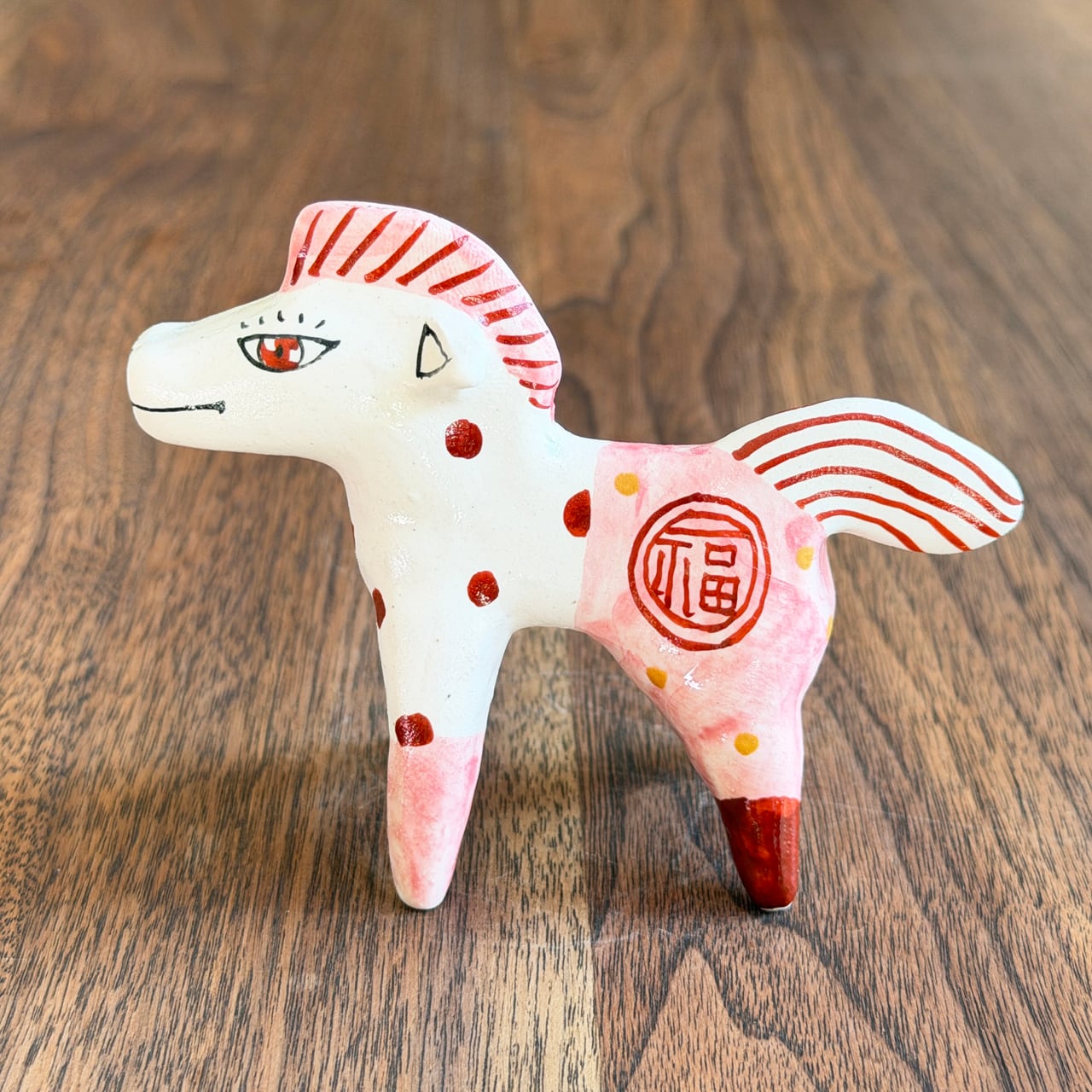 山口祥治 干支フィギュア 午(ウマ)「ウマジャロウ UJ-201」 工房:喜鶴製陶(有田焼)