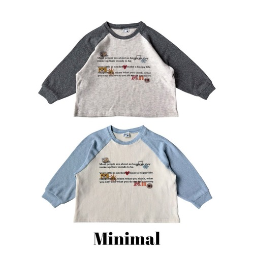 MINIMAL［取寄］printing raglan tee 26autumn