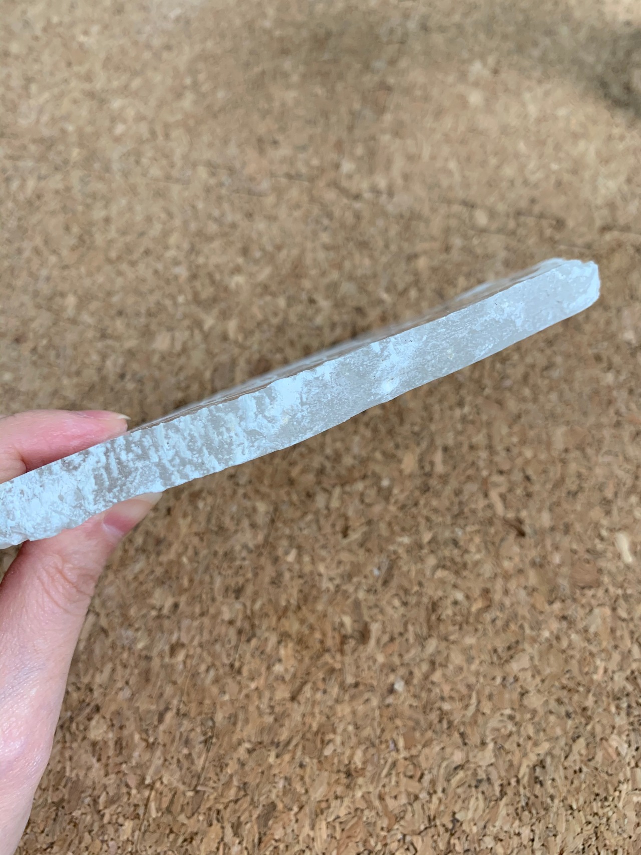 セレナイトのプレート*フラワーオブライフ(神聖幾何学模様)*天然石インテリア*クリスタルグリッドプレート*PL6