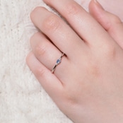 ベニトアイト リング 0.069ct pt900 D0.02ct