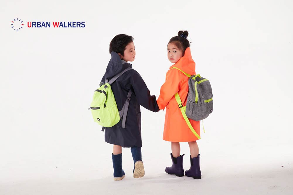 【予約商品】 【純色シリーズ】 レインコート (蛍光レッド)