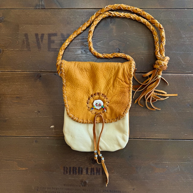 ナスングワム×アーリーモーニング【Nasngwam×Early Morning】Deerskin Medicine Bag (camel)