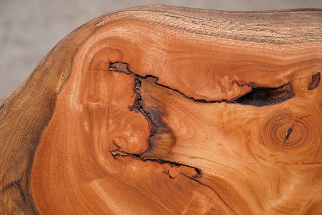 欅の輪切り コーヒーテーブル⑥（高さ・カラー変更無料）