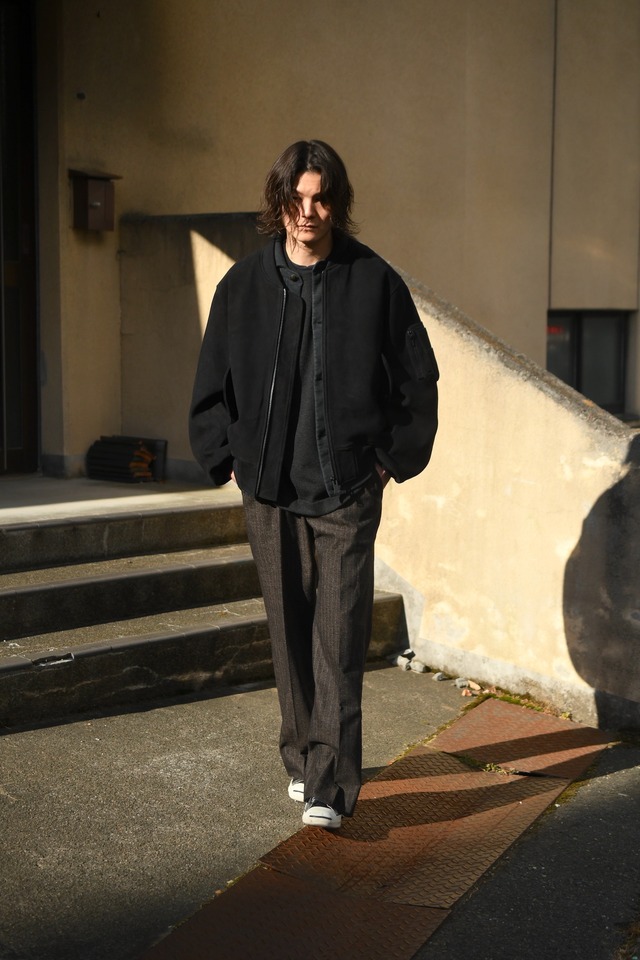 BATONER / ALASHAN CASHMERE T-KNIT (MERANGE BLACK)