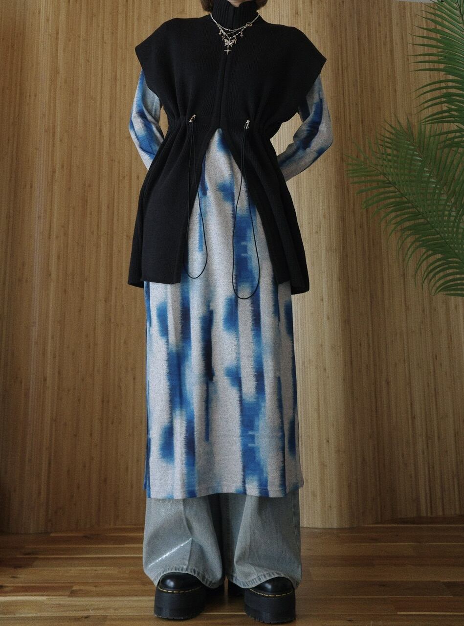 Limue 】タイダイ風 ニュアンスカラー ニットワンピース | osrsofficial