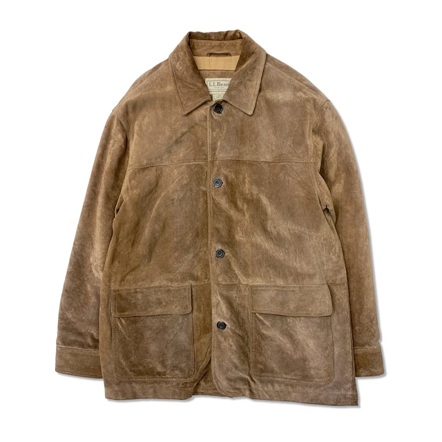 L.L.BEAN SUEDE LEATHER CAR COAT