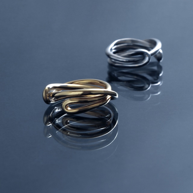 entwined curvaceous design ring [ducube heyt] / Y2207HKR416