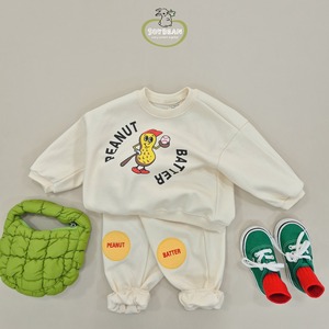 «sold out»«ジュニアサイズあり»«soybean» ピーナッツセットアップ 2colors