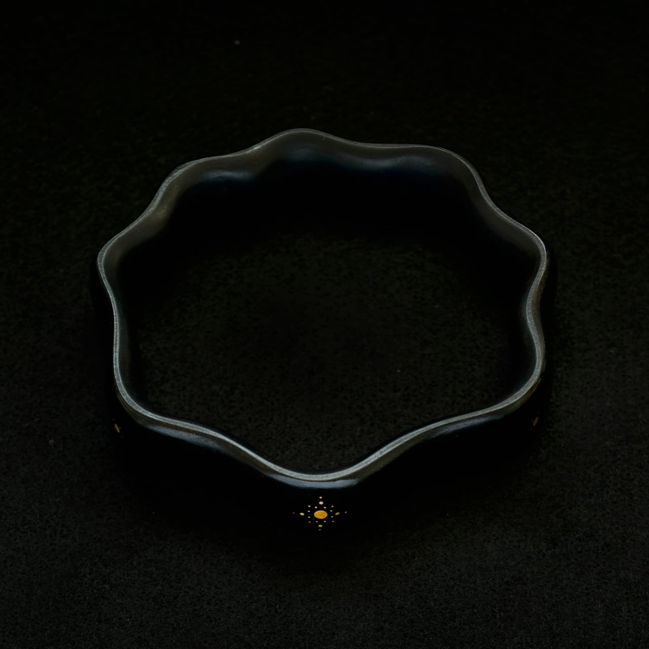 MPINGO クラリネットになりたかった木のベル部分のK18YG/SV象嵌細工バングル