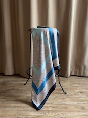 geometric frame silk scarf-5150-8