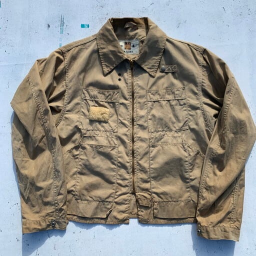 50's MASLAND マスランド CREEK COAT クリークコート フィッシングジャケット ベージュ ハンティング アウトドア レア  TALON USA製 38位 希少 ヴィンテージ BA-798 RM1167H | agito vintage powered by BASE