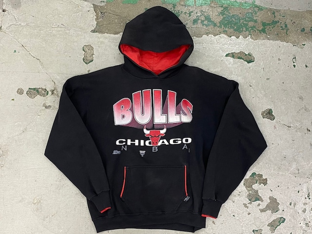 CHICAGO BULLS 90s HOODEDSHIRT BLACK XL 02156