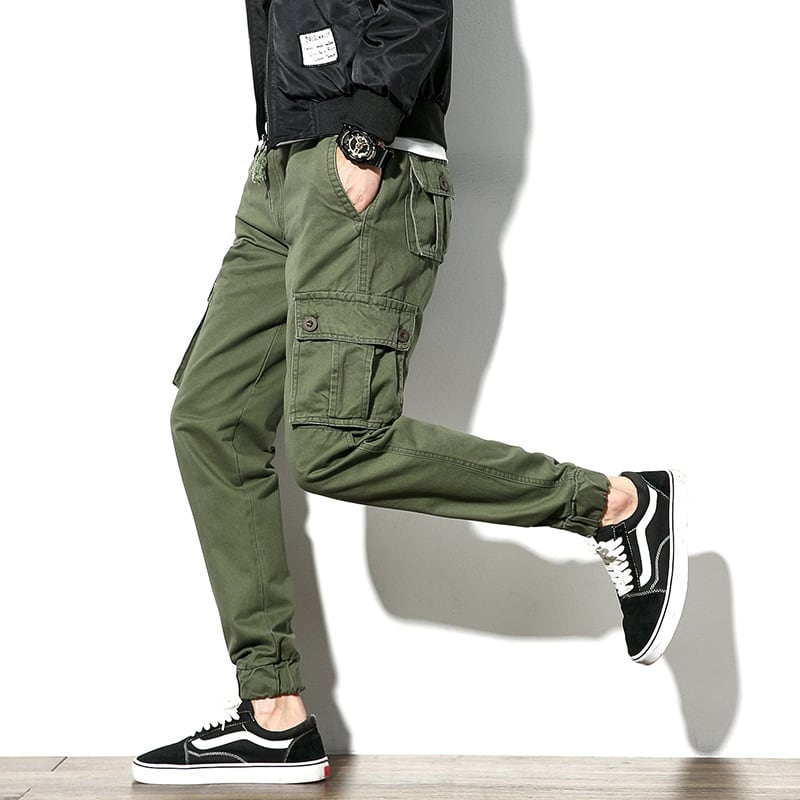 Yidao Vintage 2018 Fall Fatty Large Size Workwear Pants Men's Trendy Loose All-match DrawstringPants-アリババ 大きめサイズ ビンテージ hip6-16117560268472