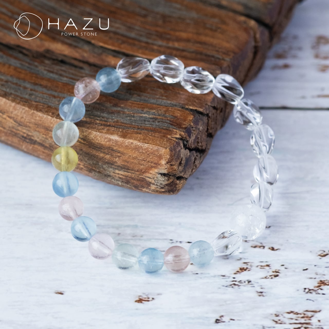 心踊る、希望に満ちた未来を招く［ミックスベリル／水晶］ | 天然石HAZU