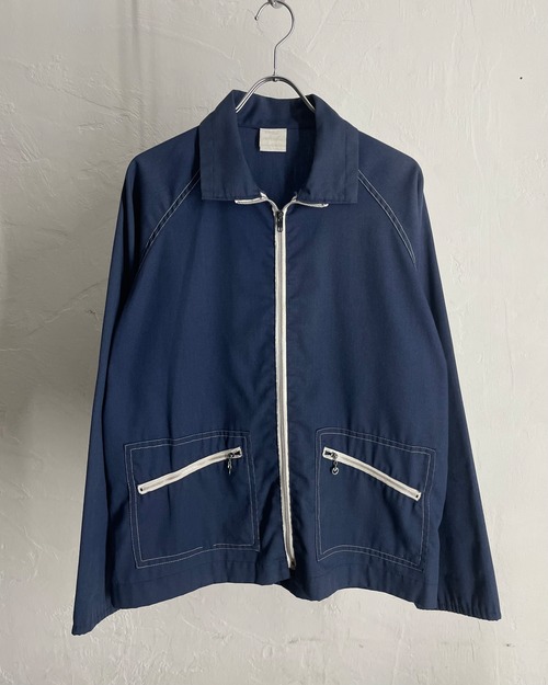 70s JCPenney Cotton×Poly Work Blouson