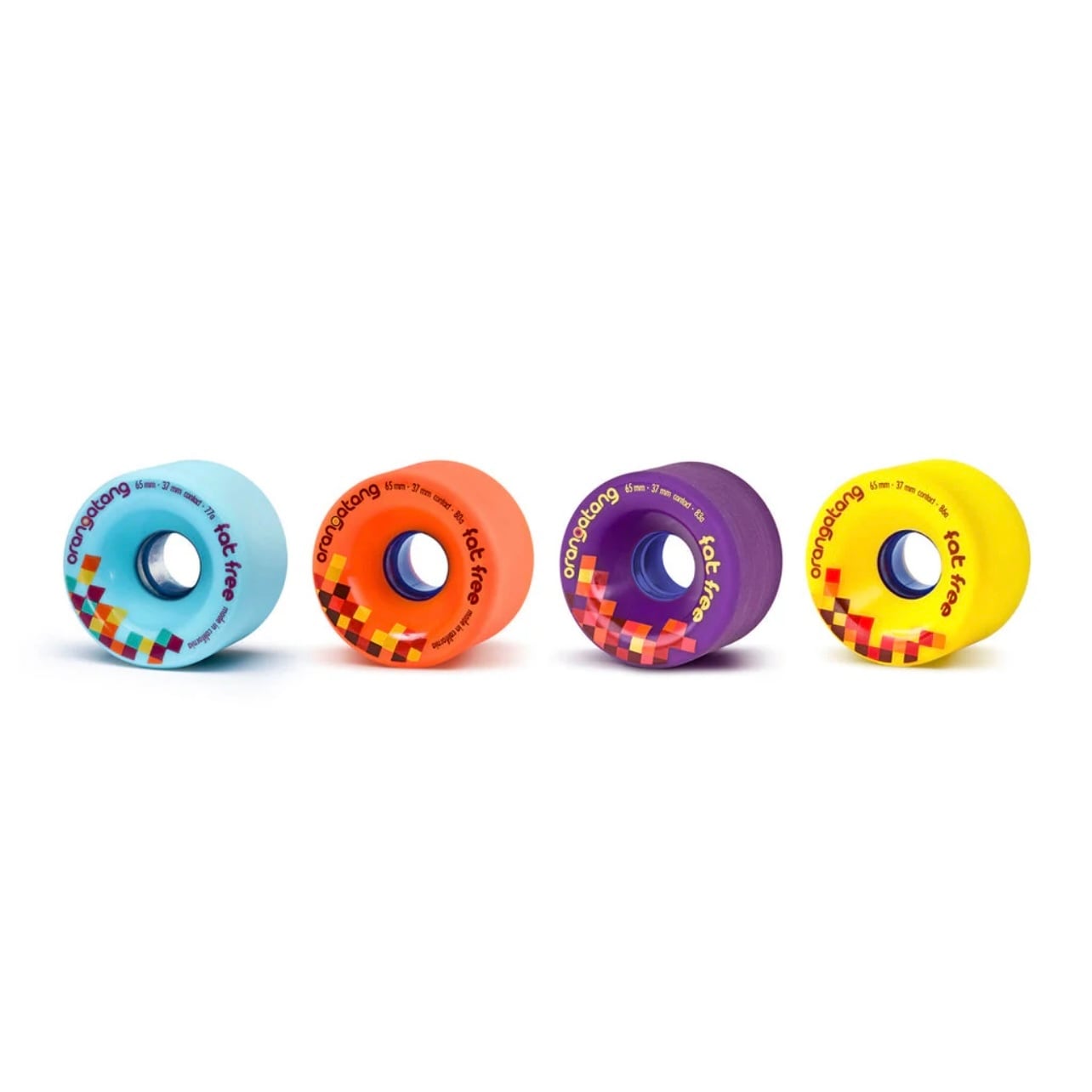 バリアルFAT 廃盤　ピンク　② FAT FREE WHEELS【65MM】ファットフリー (ORANGATANG037) | Travelol