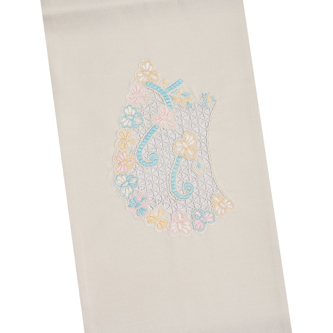 お花の模様 レース編み名古屋帯【未着用品】 | かわの屋