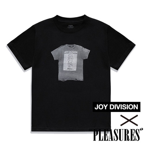 【PLEASURES/プレジャーズ×JOY DIVISION/ジョイ・ディヴィジョン】BROKEN IN T-SHIRT Tシャツ / BLACK / 12260