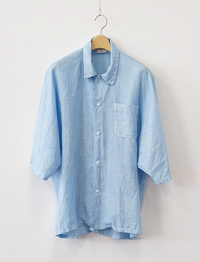 aulico : SHORT SLEEVE SHIRT / ICE BLUE