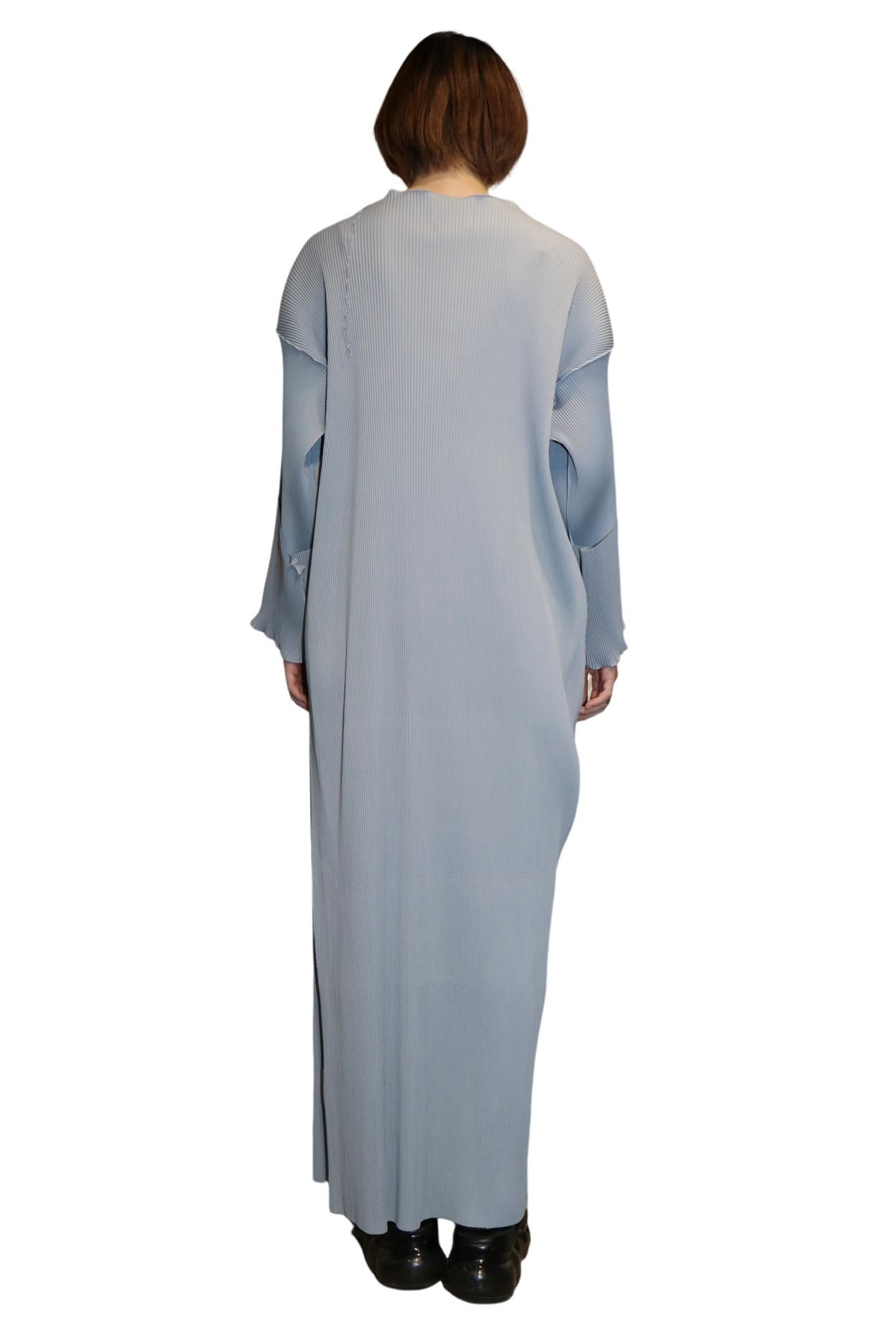 kotohayokozawa Todo wave long sleeve big dress(GRAY) TD23A