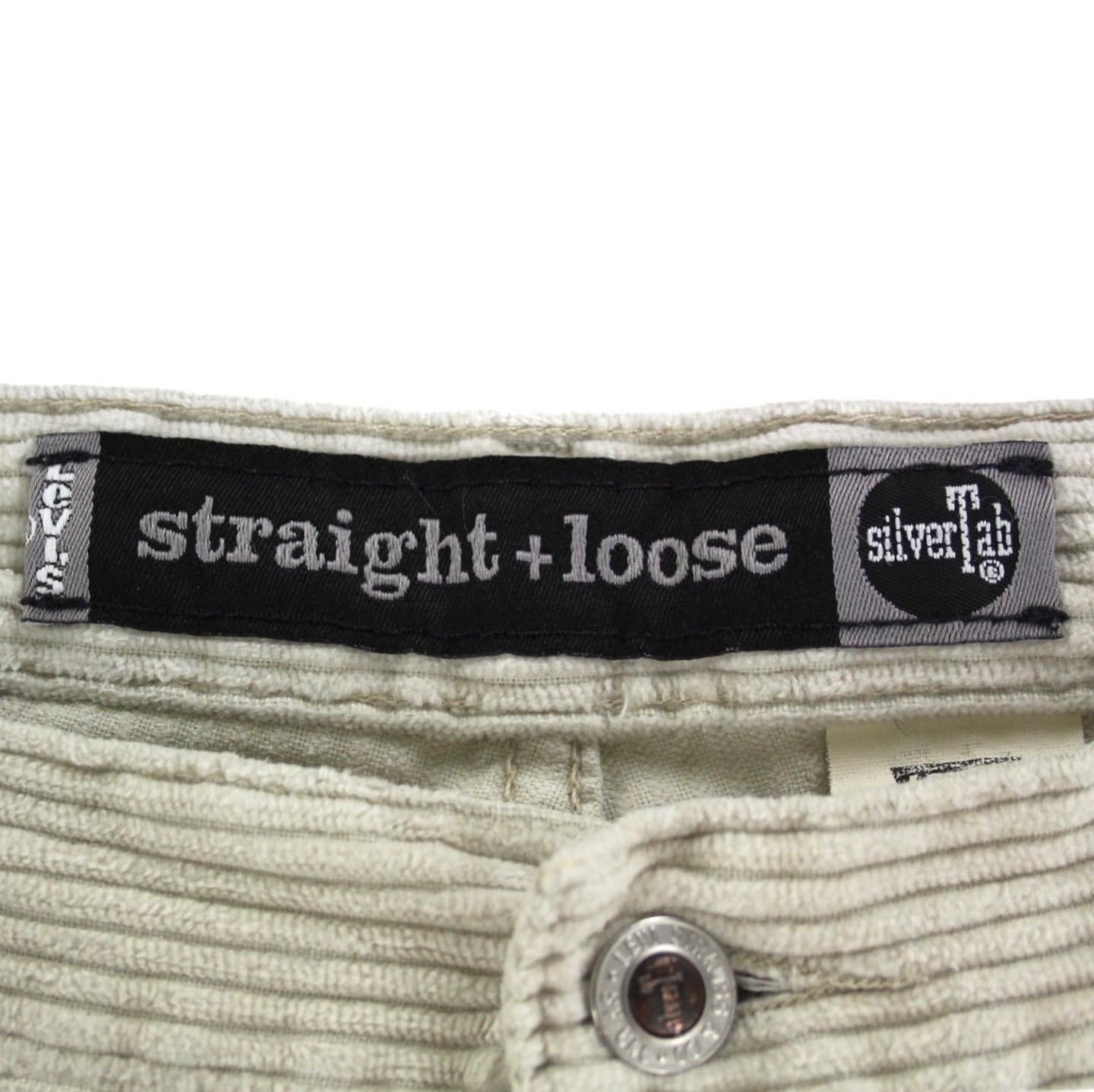 1990's vintage LEVI'S SILVER TAB ”straight+loose” オフホワイト