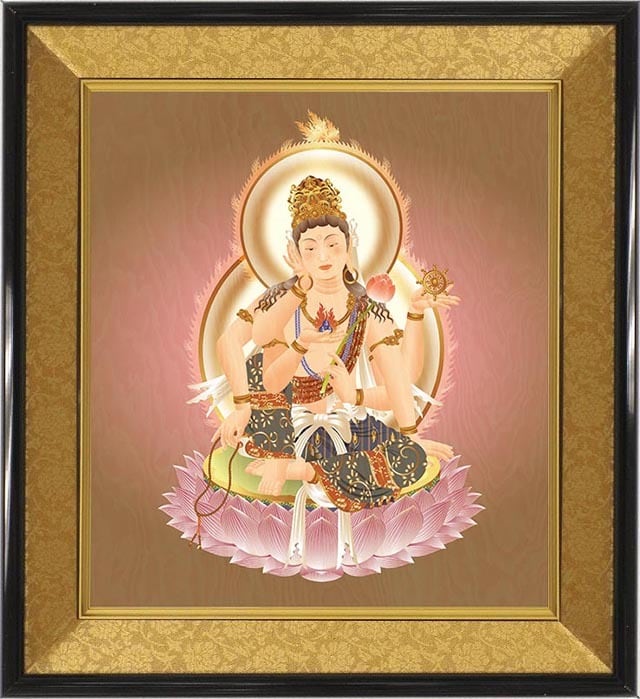 釈迦如来（色紙額） | 復興菩薩とデジタルアート仏画〜松井光雲