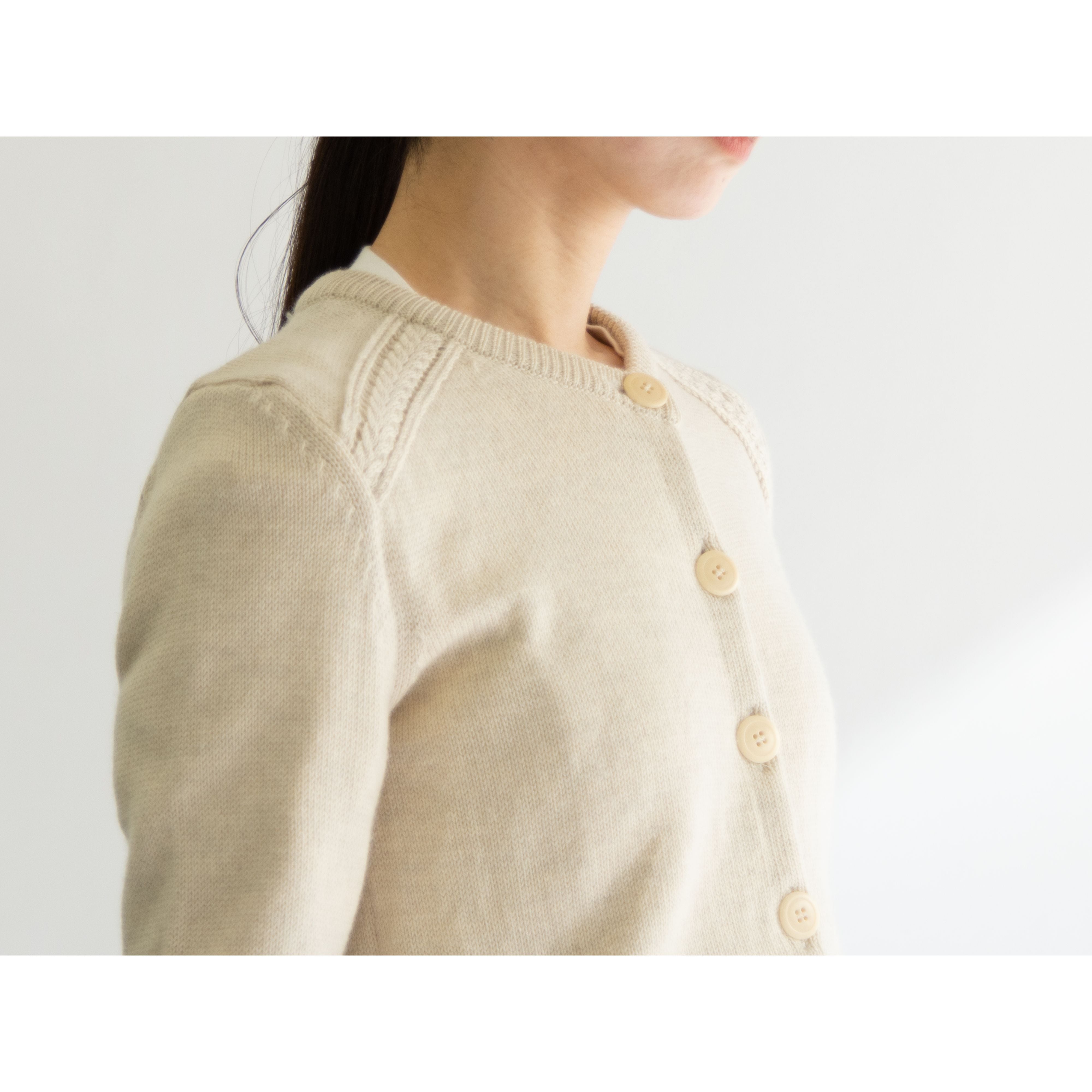 【A.P.C.】Made in France 90's 100% Wool Knit Cardigan（アーペーセー フランス製 ウールニットカーディガン）