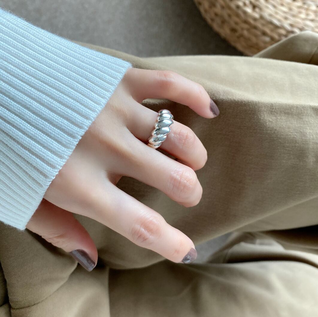 silver925 Croissant Ring ◇ RS22007