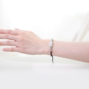 貔貅〈ヒキュウ〉紐ブレスレット hikyu brown A貨翡翠 jd_br1142