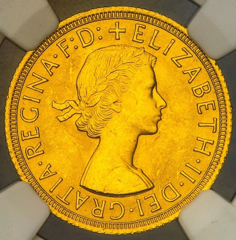 MS65】1966年発行 ヤング・エリザベス2世 ソヴリン金貨 | Coin MS65】1966年発行 ヤング・エリザベス2世 ソヴリン金貨 | Coin