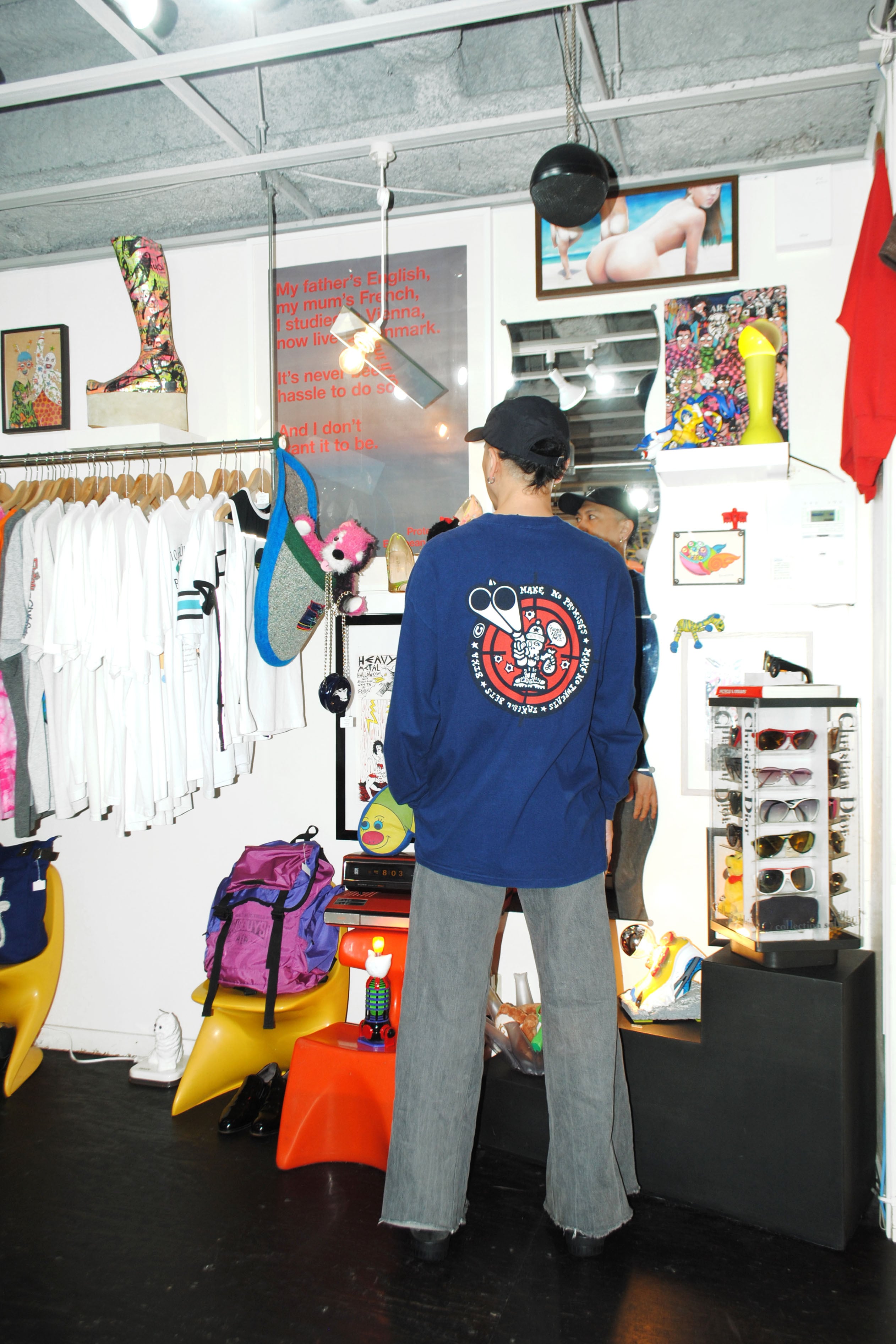 Born To Kick Arse』 90s UK vintage L/S Tee | excube.e_shop